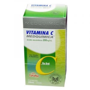 VITAMINA C MEDQUÍMICA 200MG COM 20ML