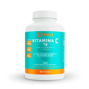 VITAMINA C C-TRIPLE TRIPLA AÇÃO 1G COM 100 COMPRIMIDOS