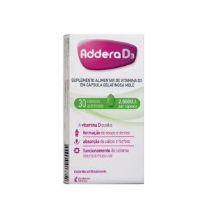 VITAMINA D 2.000UI ADDERA D3 30 CÁPSULAS
