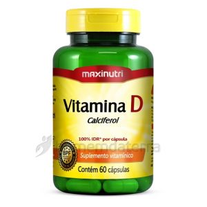 VITAMINA D 100% IDR COM 60 CÁPSULAS MAXINUTRI 