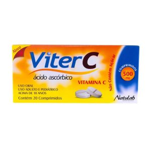 VITAMINA C VITER C 500MG COM 20 COMPRIMIDOS