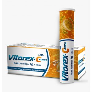 VITOREX C + ZINCO COM 10 COMPRIMIDOS EFERVESCENTES